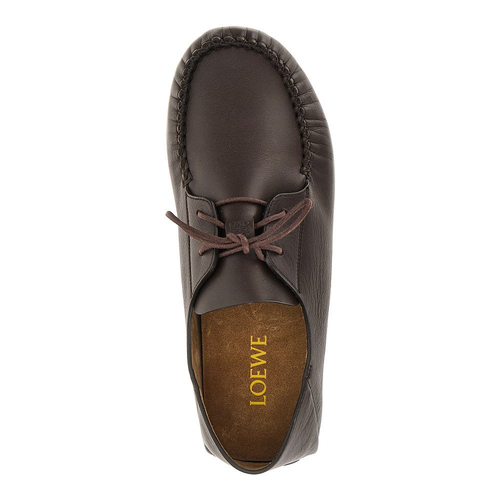 LOEWE Rambla' leather boat shoes