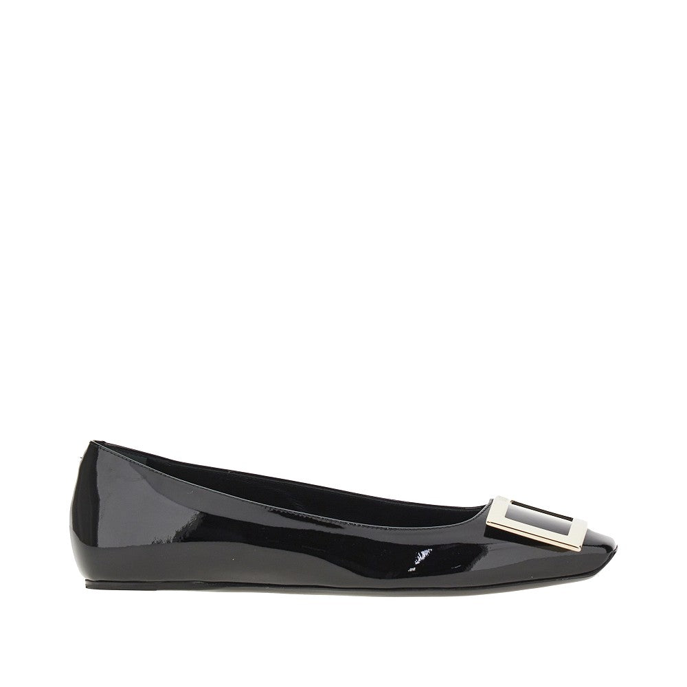 ROGER VIVIER Trompette' patent leather ballet flats
