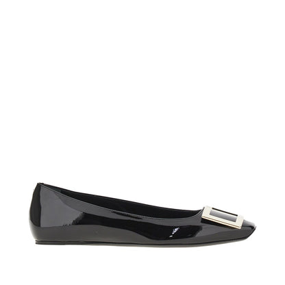 ROGER VIVIER Trompette' patent leather ballet flats
