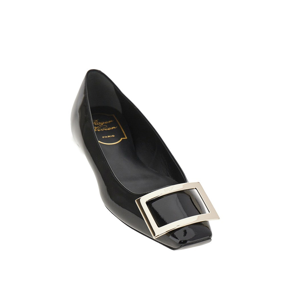 ROGER VIVIER Trompette' patent leather ballet flats