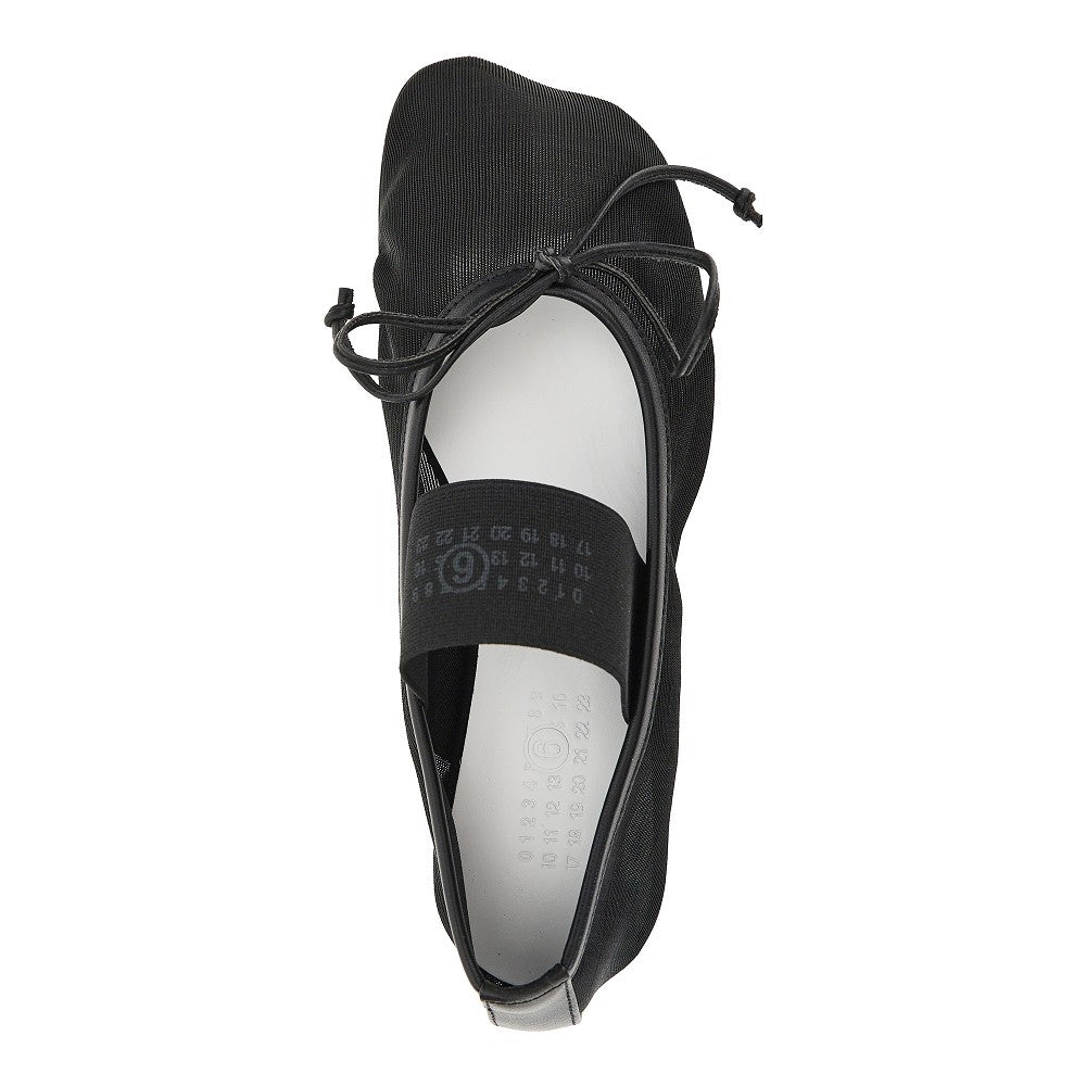 MM6 Maison Margiela 'Numeric Anatomic' mesh ballerinas