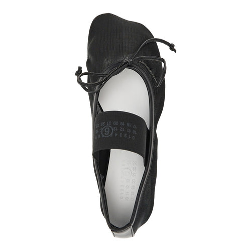 MM6 Maison Margiela 'Numeric Anatomic' mesh ballerinas