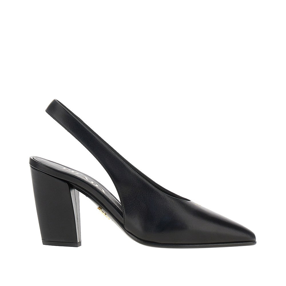 PRADA Leather slingback pumps