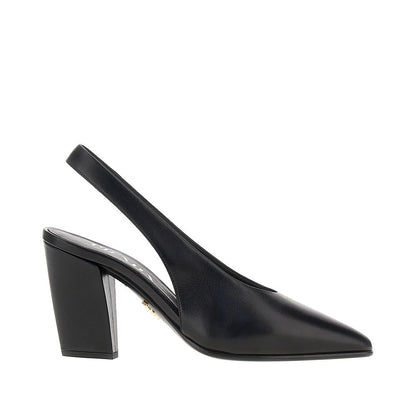 PRADA Leather slingback pumps