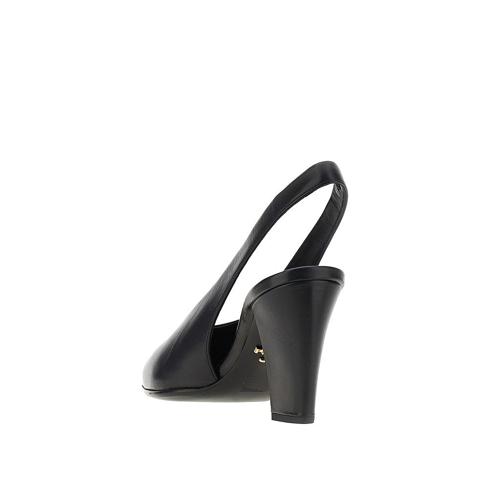 PRADA Leather slingback pumps