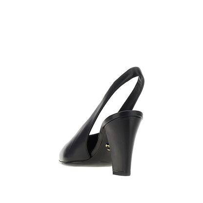 PRADA Leather slingback pumps