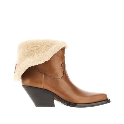 Chloé 'Azelan' leather and shearling boots