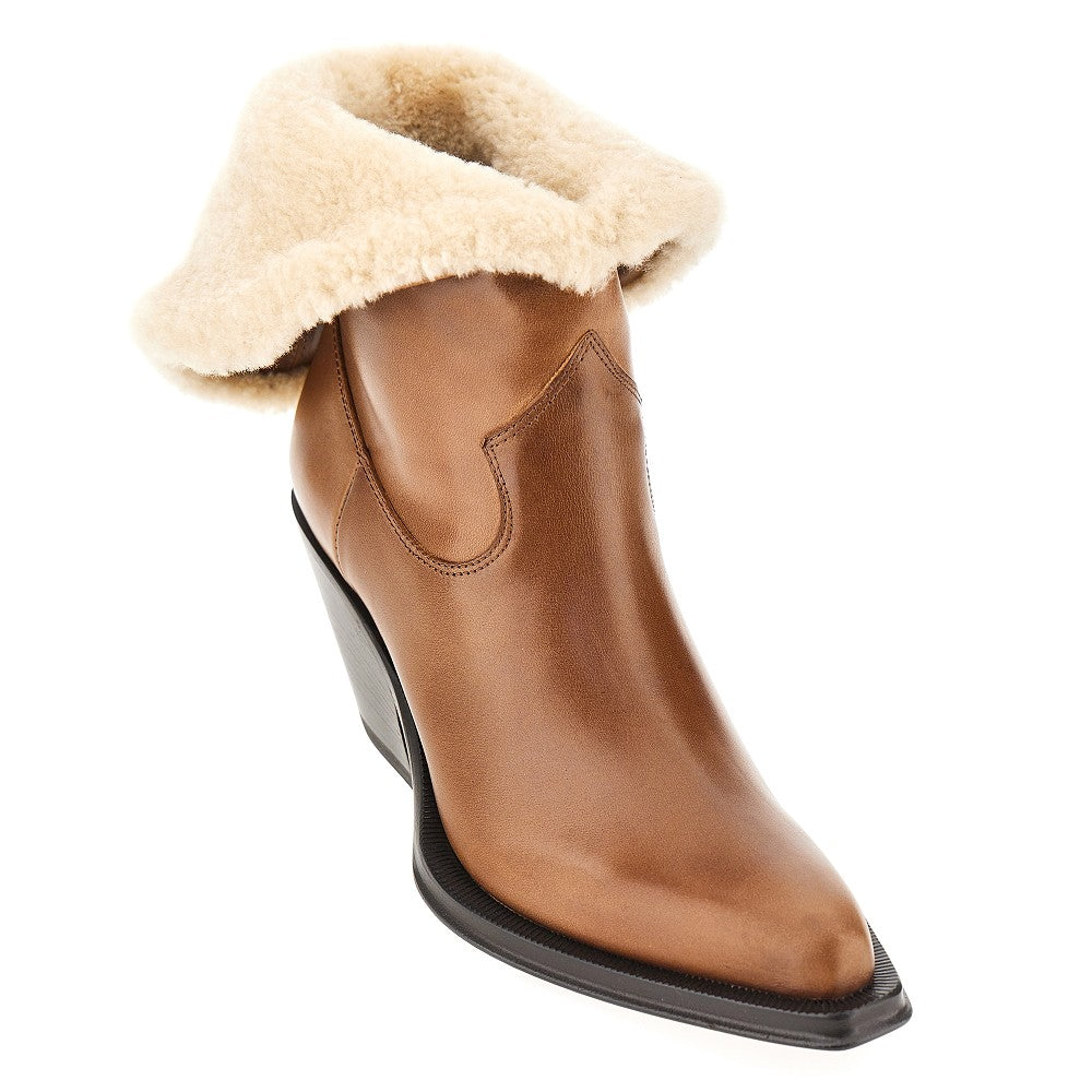 Chloé 'Azelan' leather and shearling boots