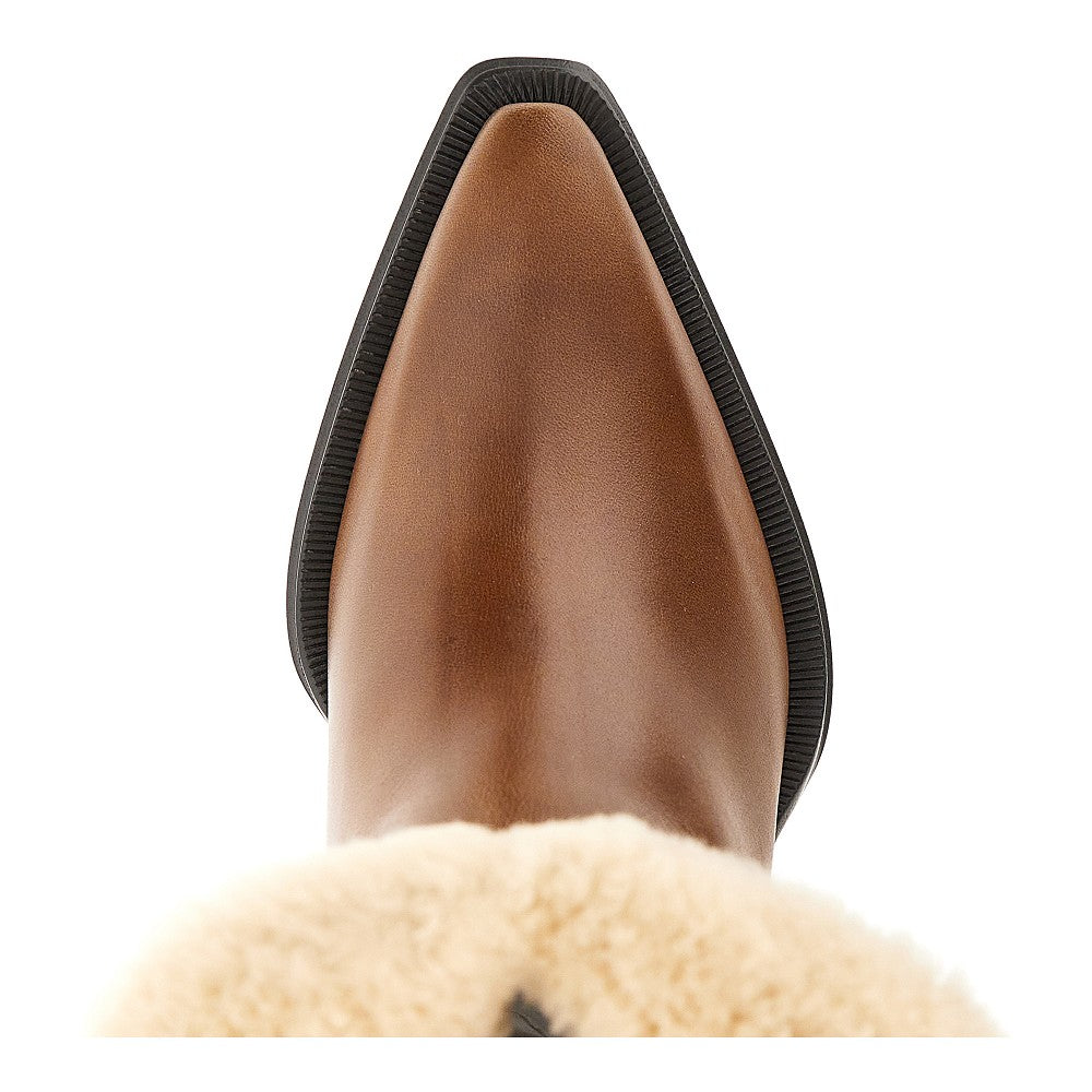 Chloé 'Azelan' leather and shearling boots