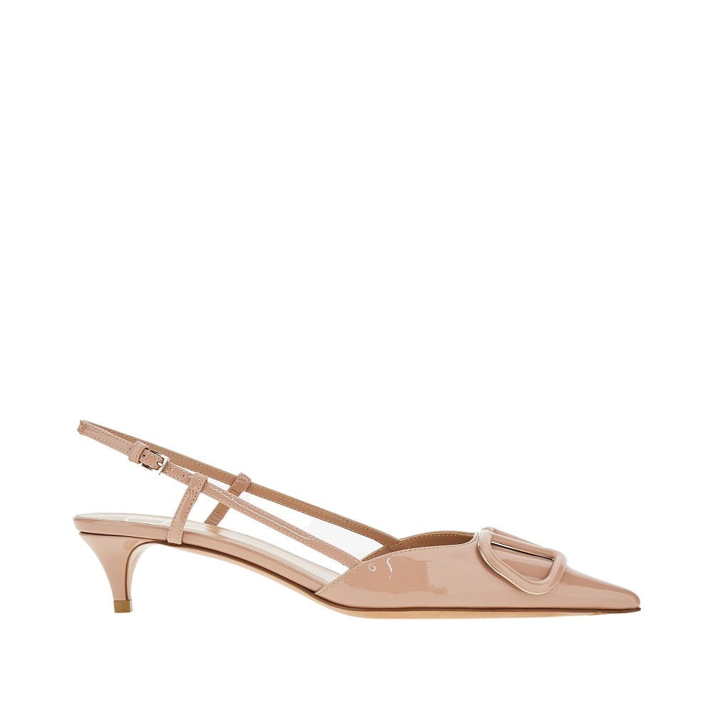 VALENTINO GARAVANI Patent leather slingback pumps