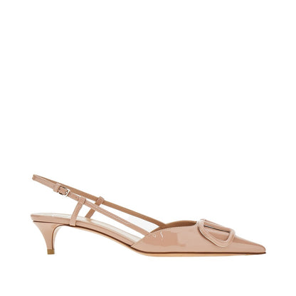 VALENTINO GARAVANI Patent leather slingback pumps
