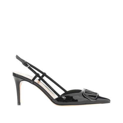 VALENTINO GARAVANI Patent leather slingback pumps