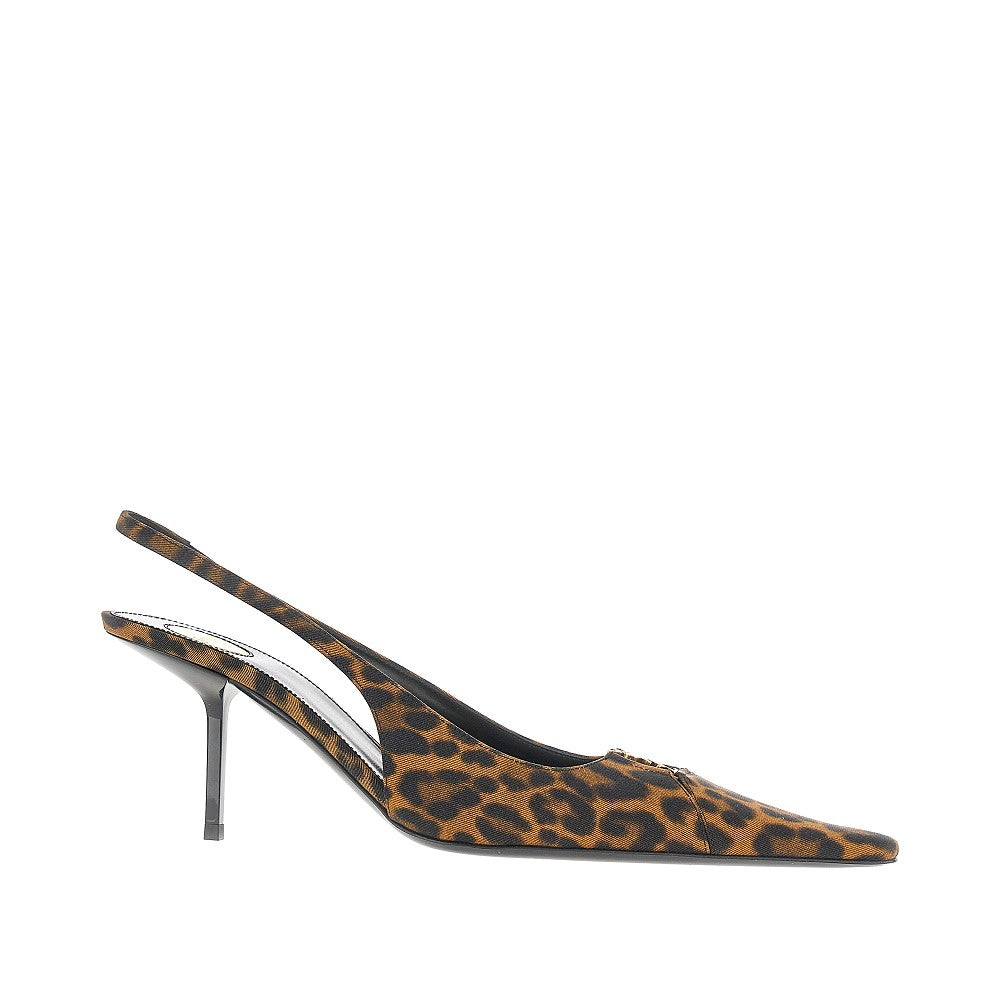 Saint Laurent 'Babylone Breteuil' gros grain slingback