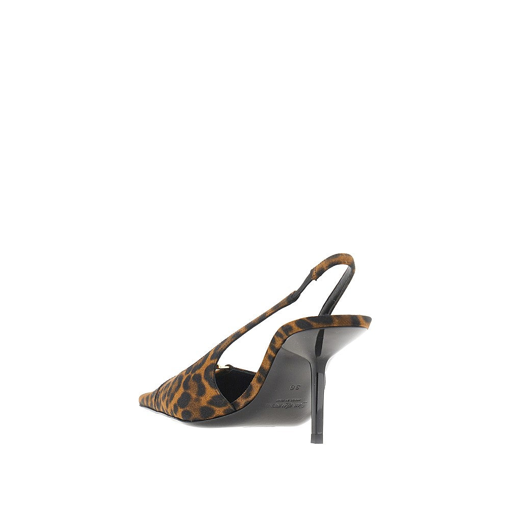 Saint Laurent 'Babylone Breteuil' gros grain slingback