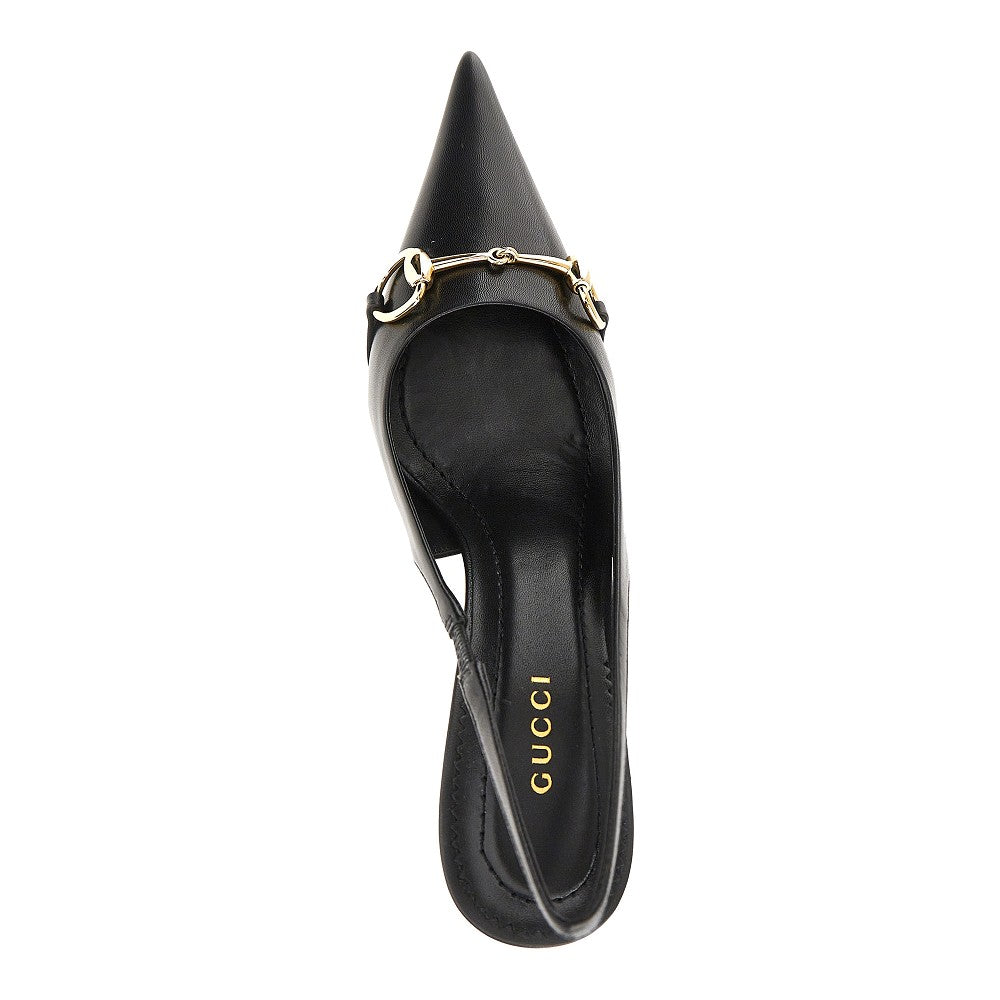 Gucci 'Donna' leather slingback pumps