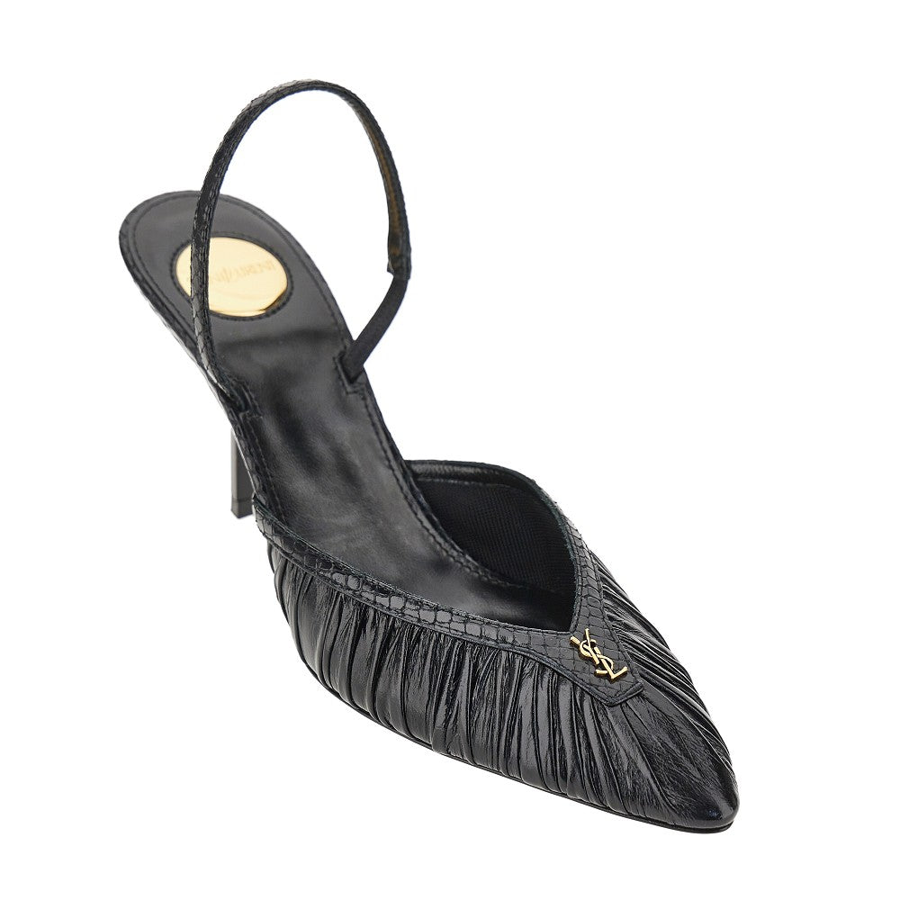Saint Laurent 'Folie' leather slingback pumps