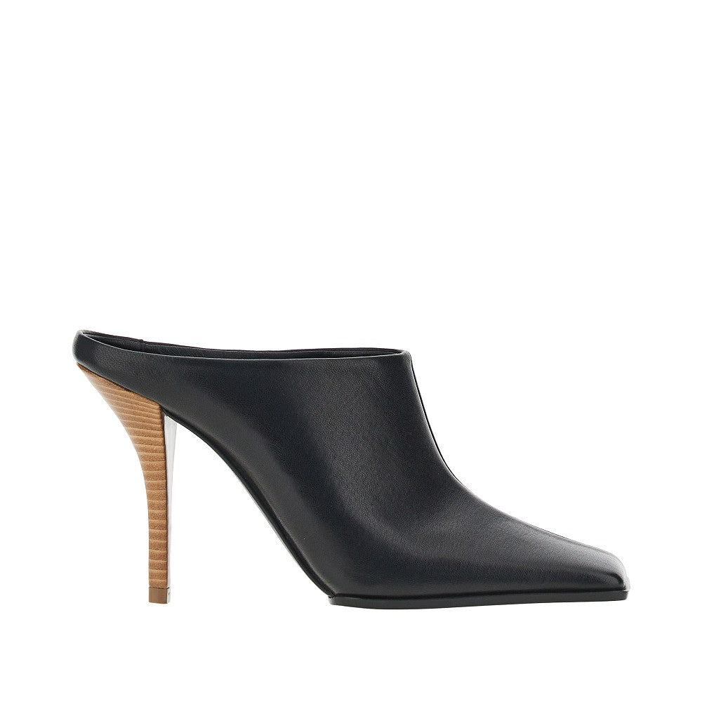 ALAIA Squared-toe leather mules