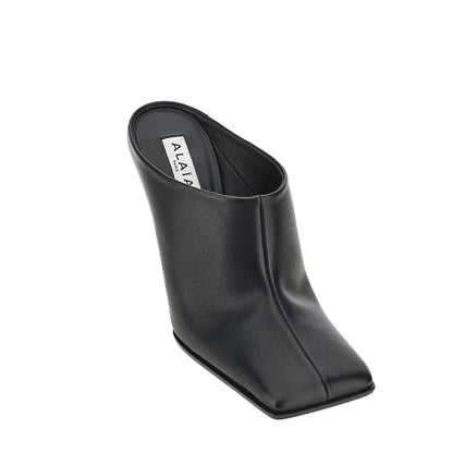 ALAIA Squared-toe leather mules