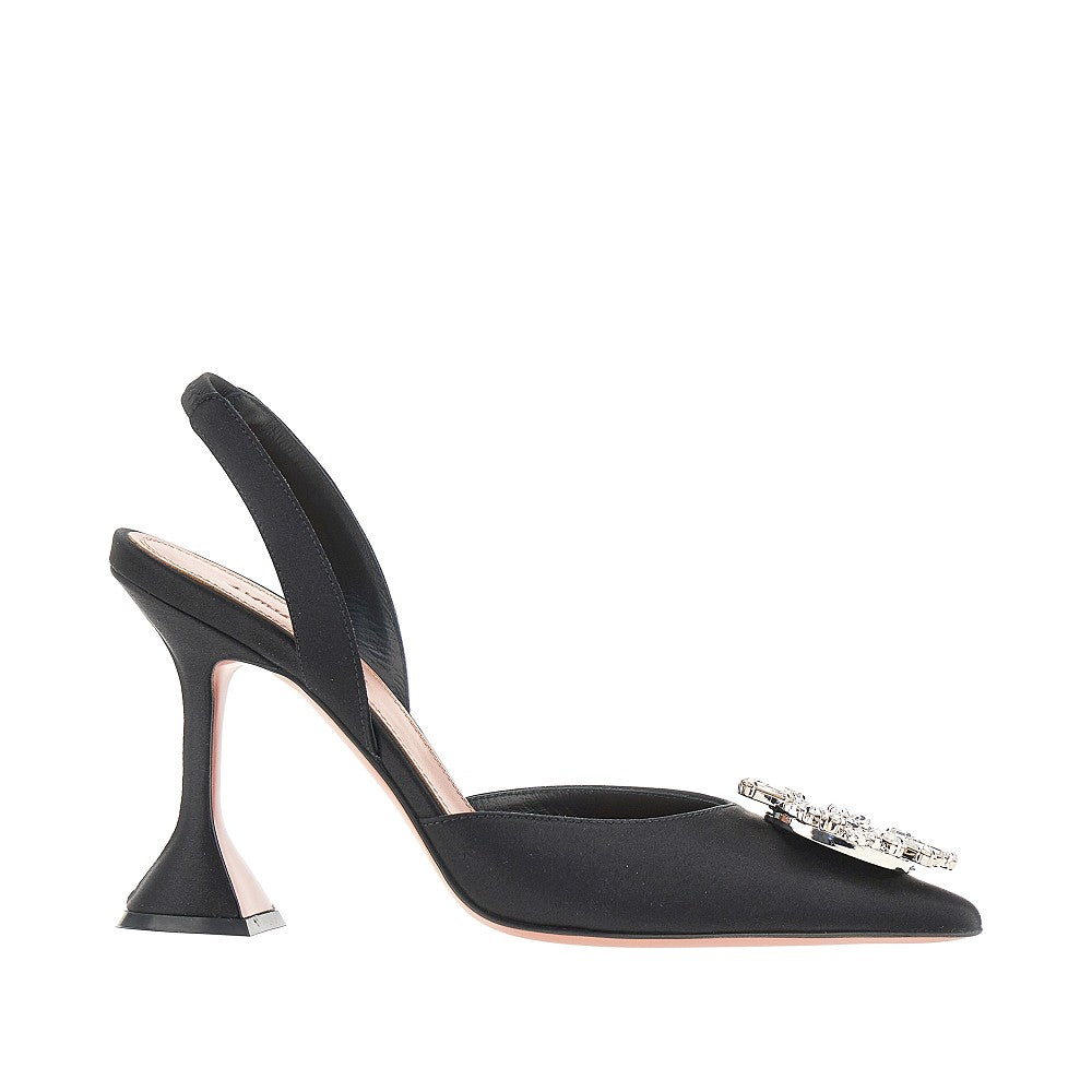Amina Muaddi 'Begum Sling' satin slingback pumps