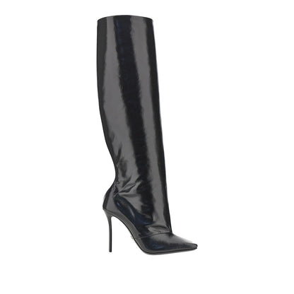 Dolce & Gabbana Squared-toe leather boots