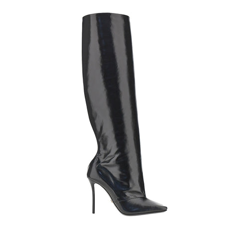 Dolce & Gabbana Squared-toe leather boots