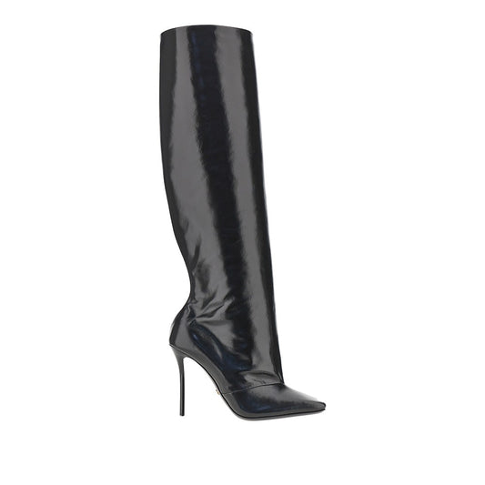 Dolce & Gabbana Squared-toe leather boots