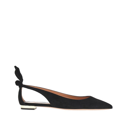 AQUAZZURA Bow Tie' suede leather ballet flats
