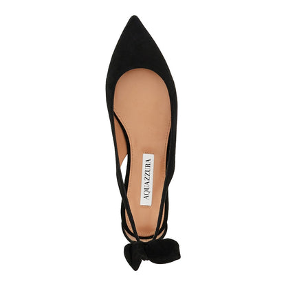 AQUAZZURA Bow Tie' suede leather ballet flats
