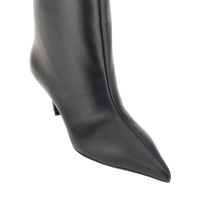Amina Muaddi Nappa leather 'Fiona' boots