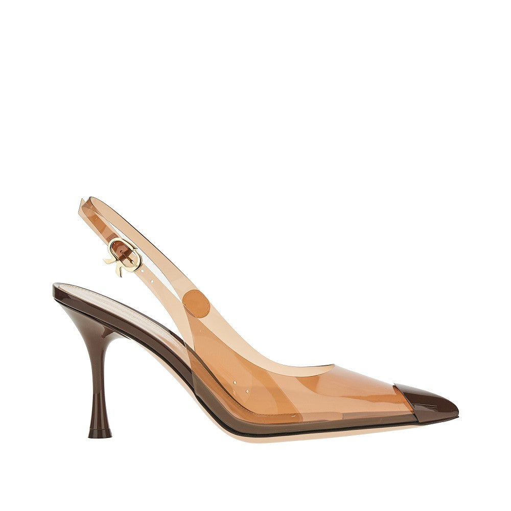 GIANVITO ROSSI Diana' Plexi slingback pumps