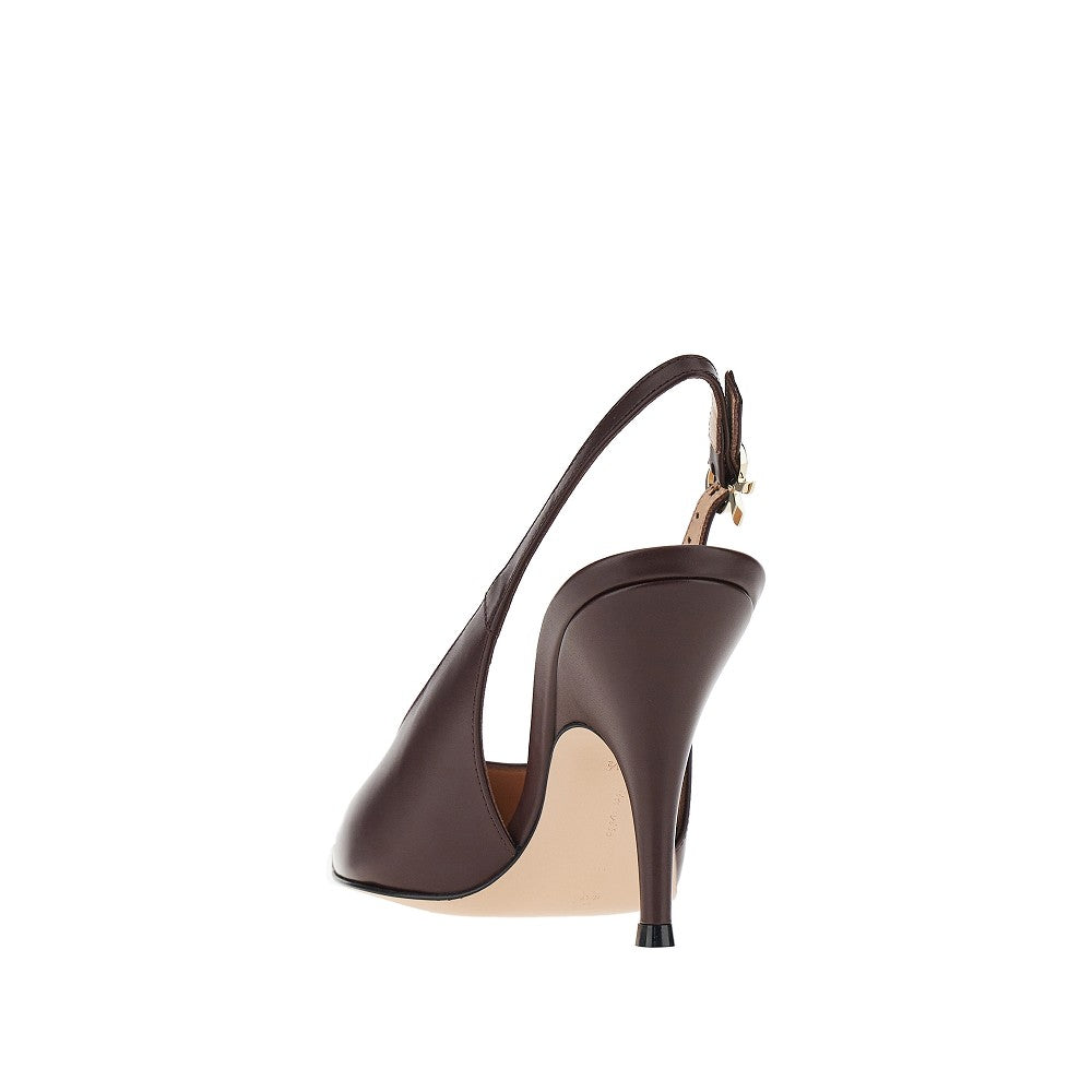 GIANVITO ROSSI Sofia' leather slingback pumps