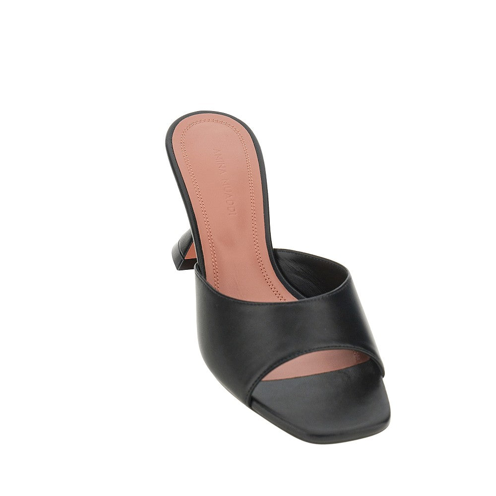 Amina Muaddi 'Lupita' nappa leather slippers