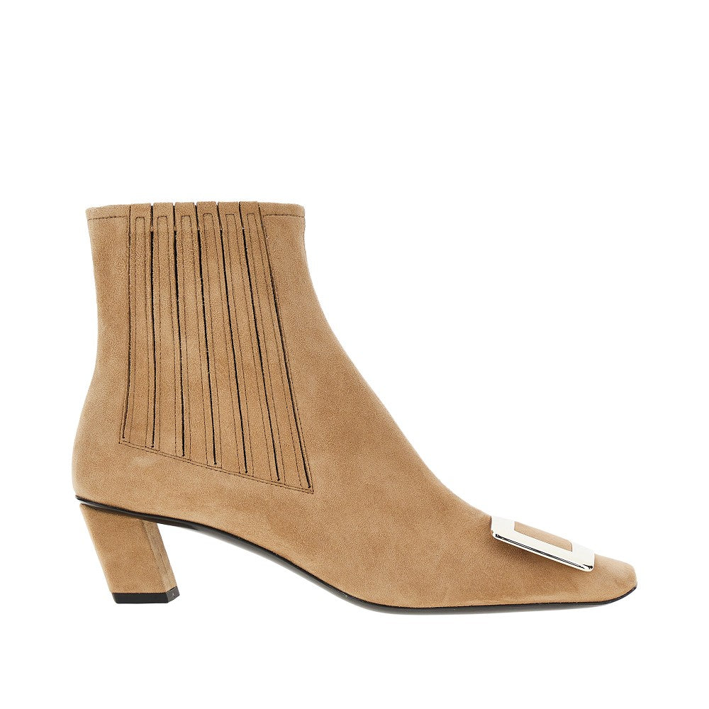 ROGER VIVIER Suede leather 'Belle Vivier' Chelsea boots