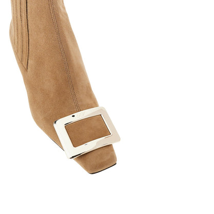 ROGER VIVIER Suede leather 'Belle Vivier' Chelsea boots