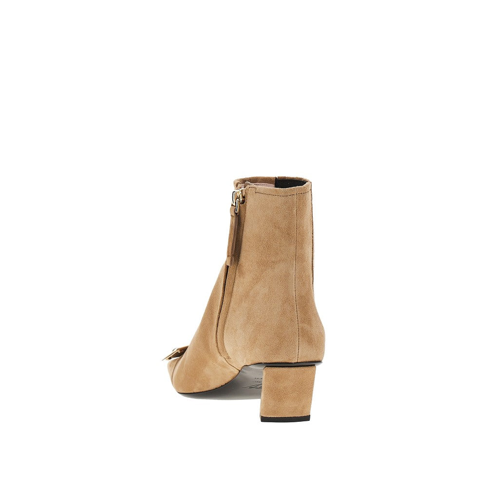 ROGER VIVIER Suede leather 'Belle Vivier' Chelsea boots