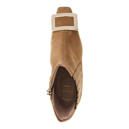 ROGER VIVIER Suede leather 'Belle Vivier' Chelsea boots