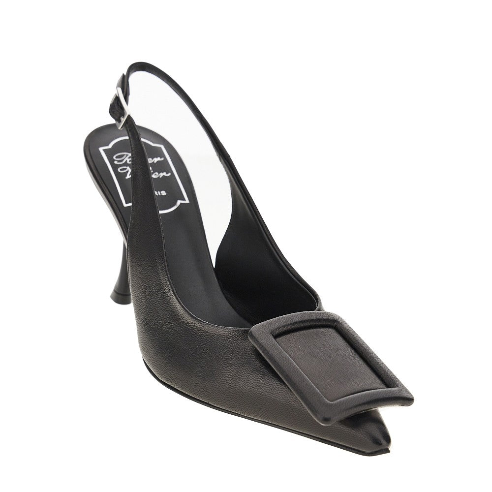 ROGER VIVIER Viv in the City' nappa leather slingback