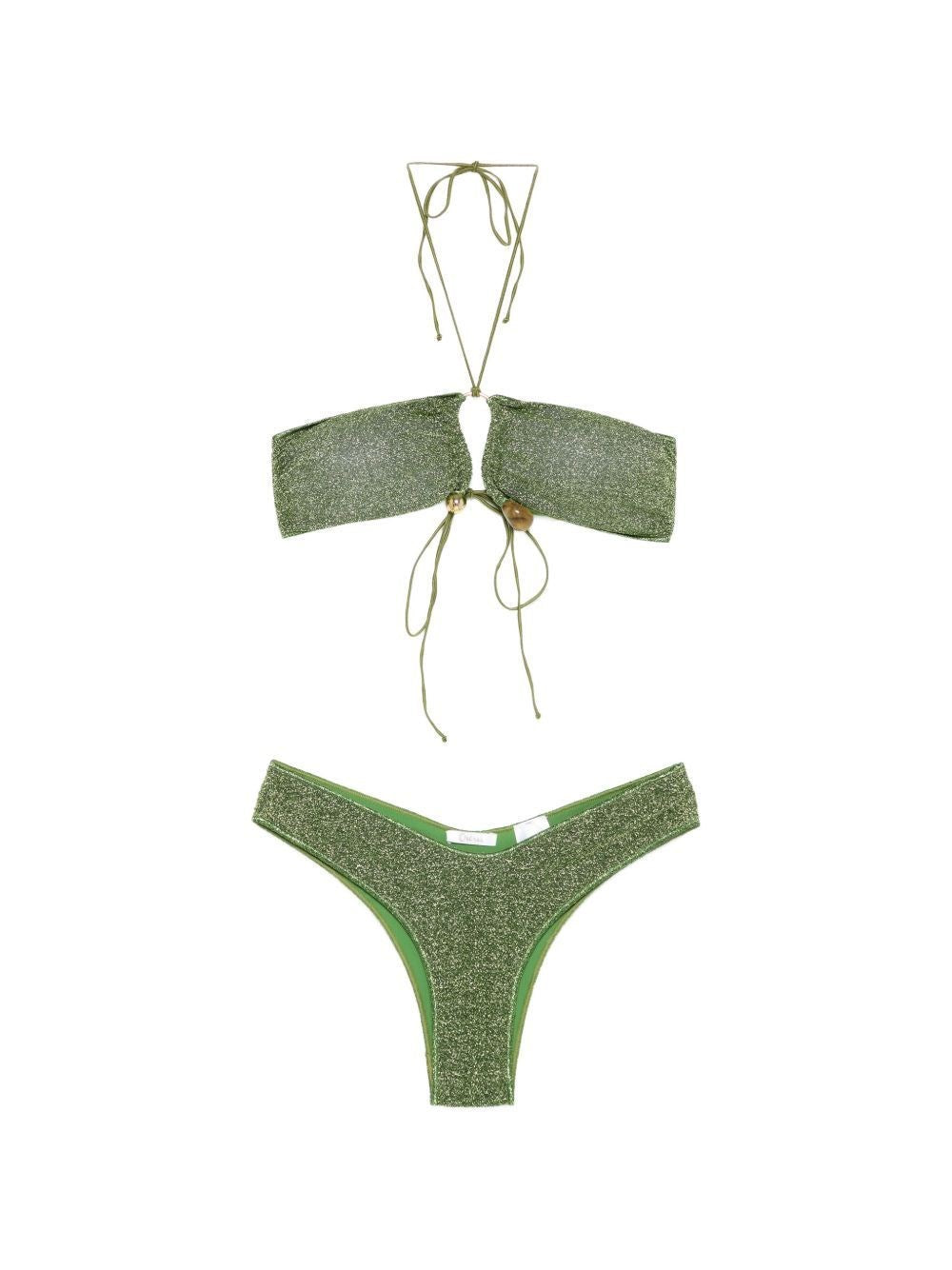 Oseree Bandeau Bikini Lumiere Stones - Green