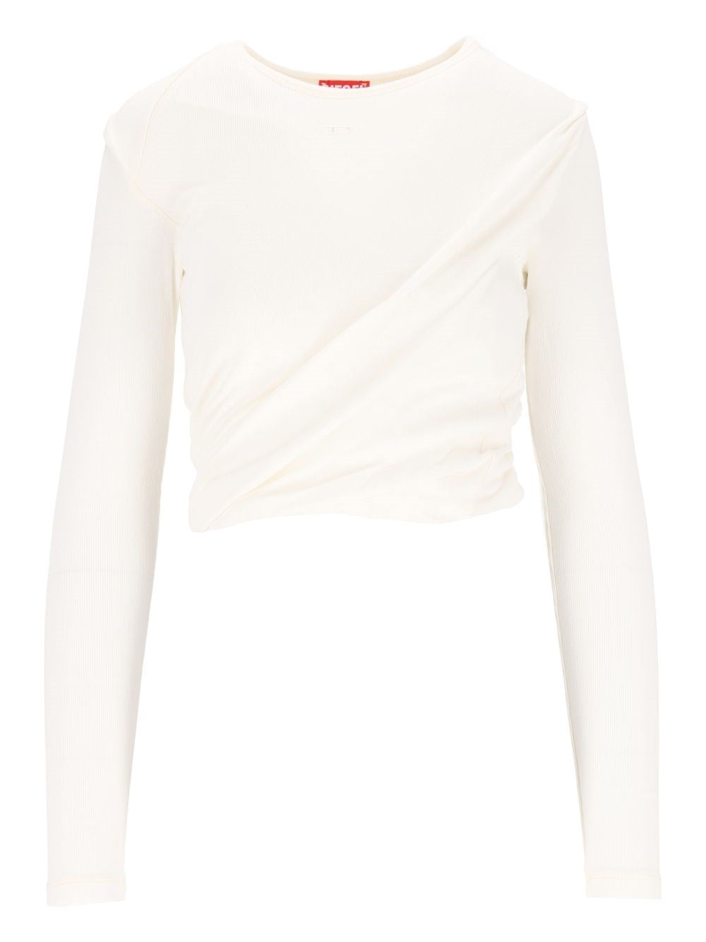 Diesel Top Cropped "T-Asay-Pl" - White