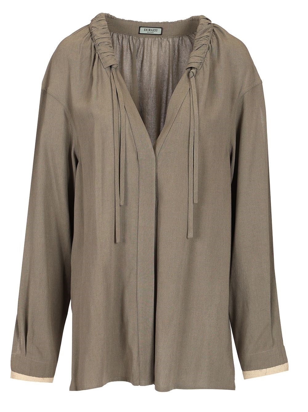Durazzi Milano Anthracite Gray Blouse - Grey