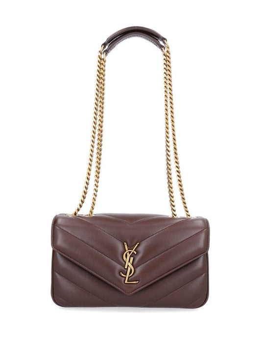 Saint Laurent Small "Loulou" Bag - Brown