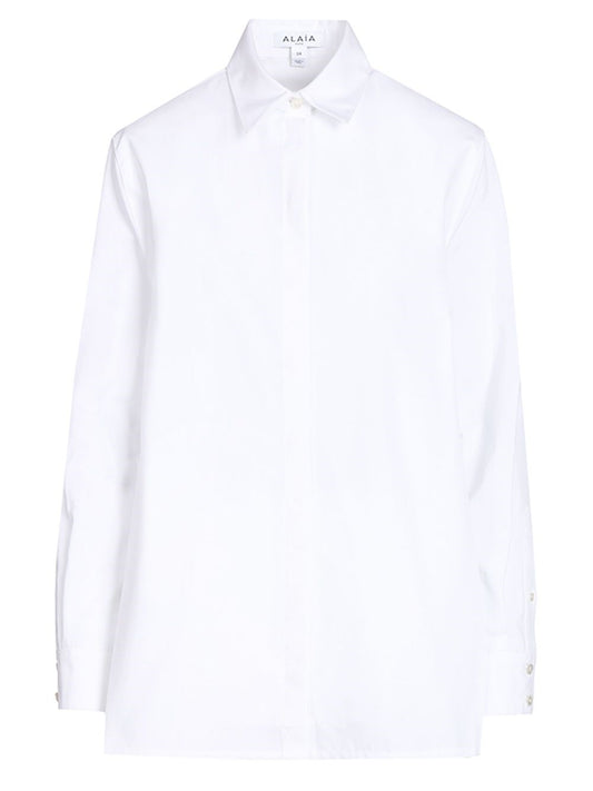 AlaïA Asymmetric Shirt - White