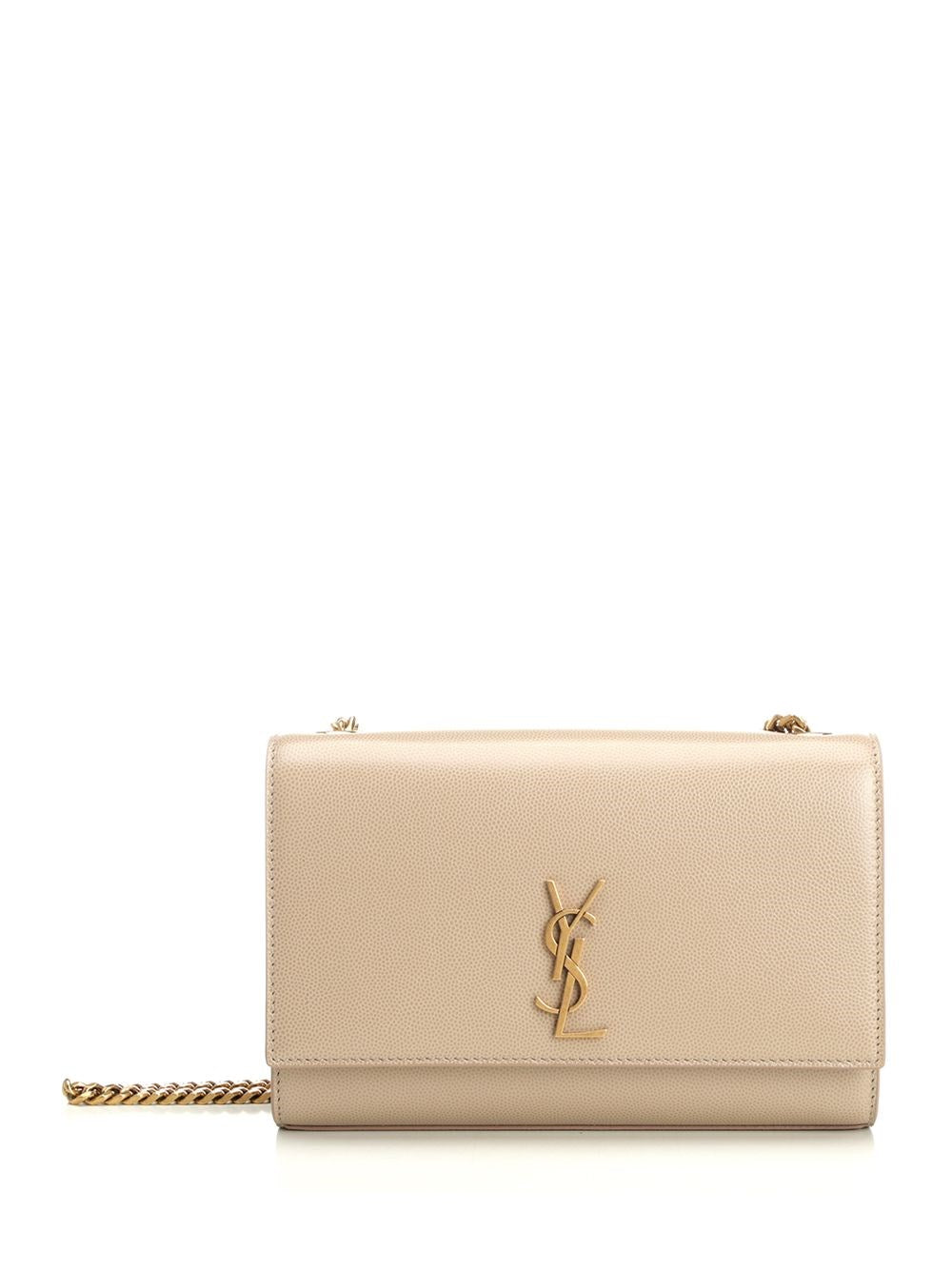 Saint Laurent Small "Kate" Bag - Beige