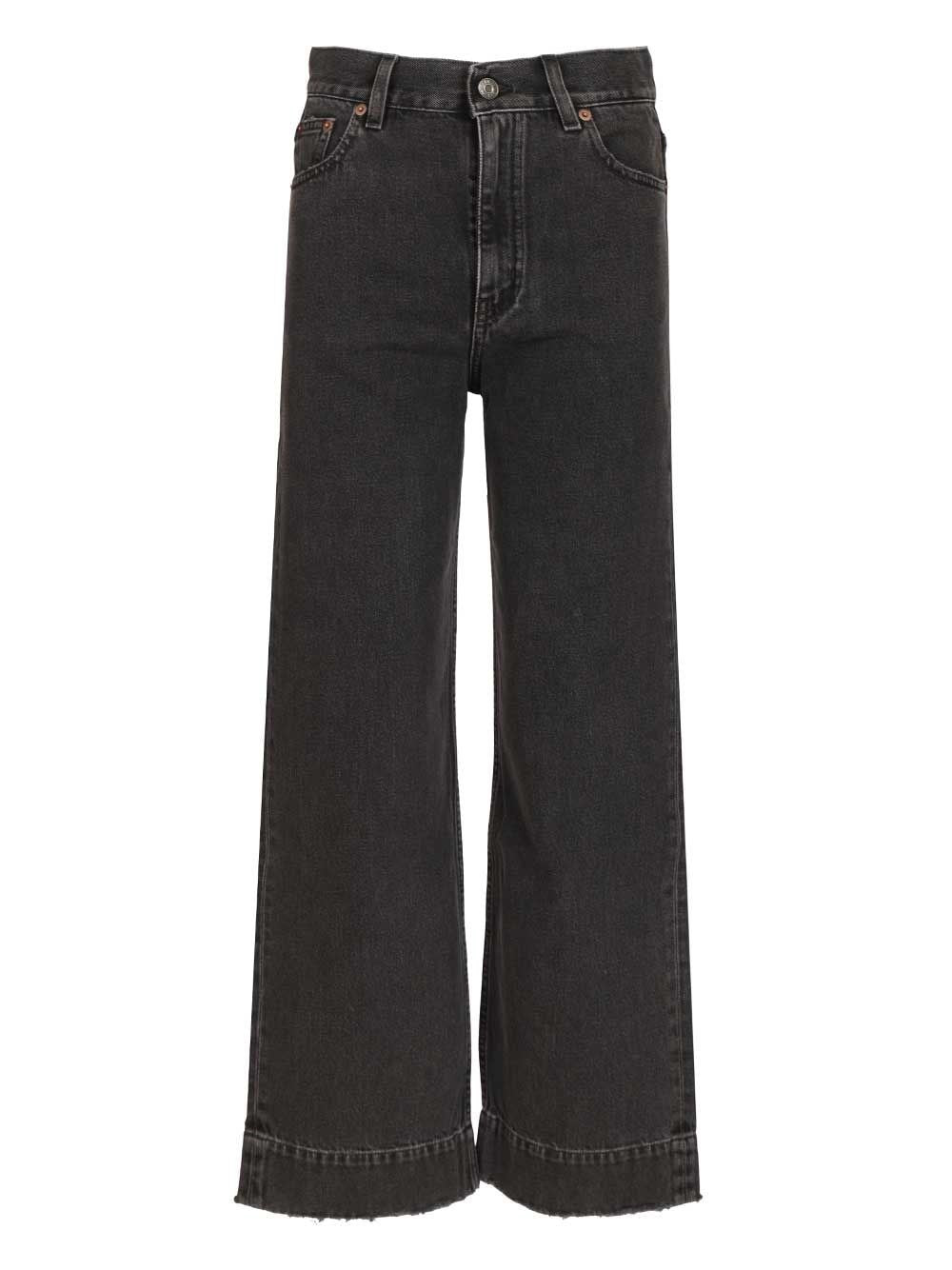 Chloe' Cropped Jeans - Black