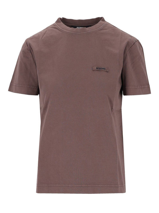 Jacquemus Cotton T-Shirt - Brown