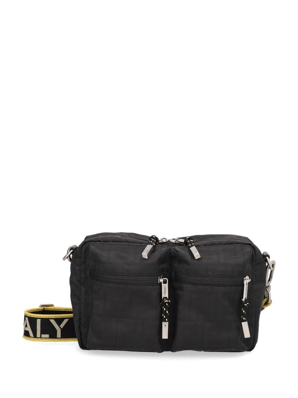 Fendi "Superlight Ff Zucca" Bag - Black