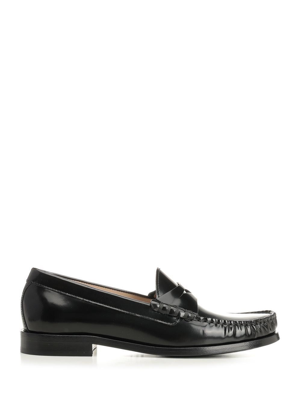 Stuart Weitzman Lottie Moccasin - Black
