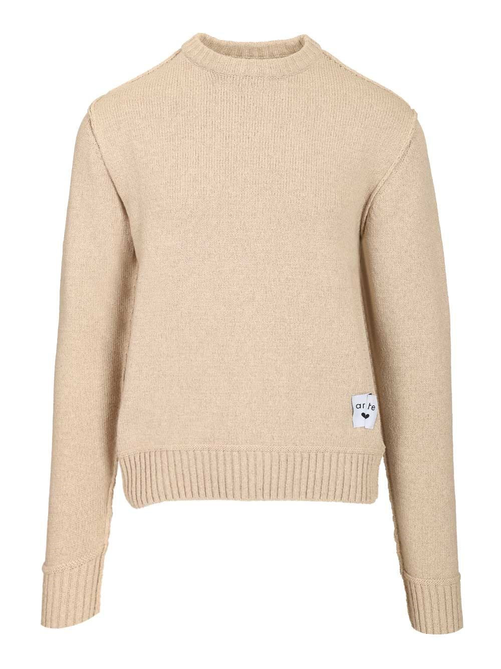 Art Reversible Sweater - White