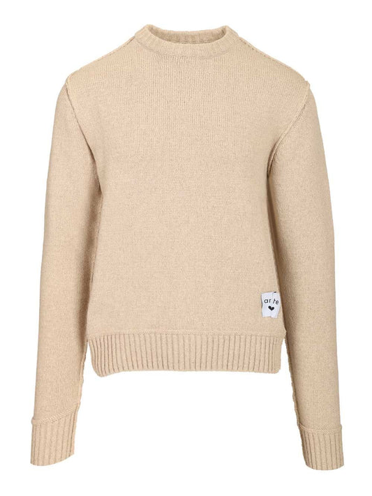 Art Reversible Sweater - White