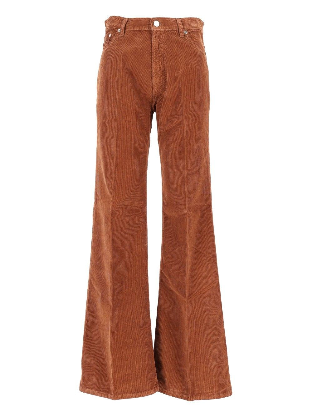 Haikure Clara Velvet Trousers - Brown